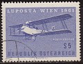 Austria - 1961 - Planes - 5 S - Azul - Austria, Castle - Scott 660 - First Autrichen Mail Plane - 0
